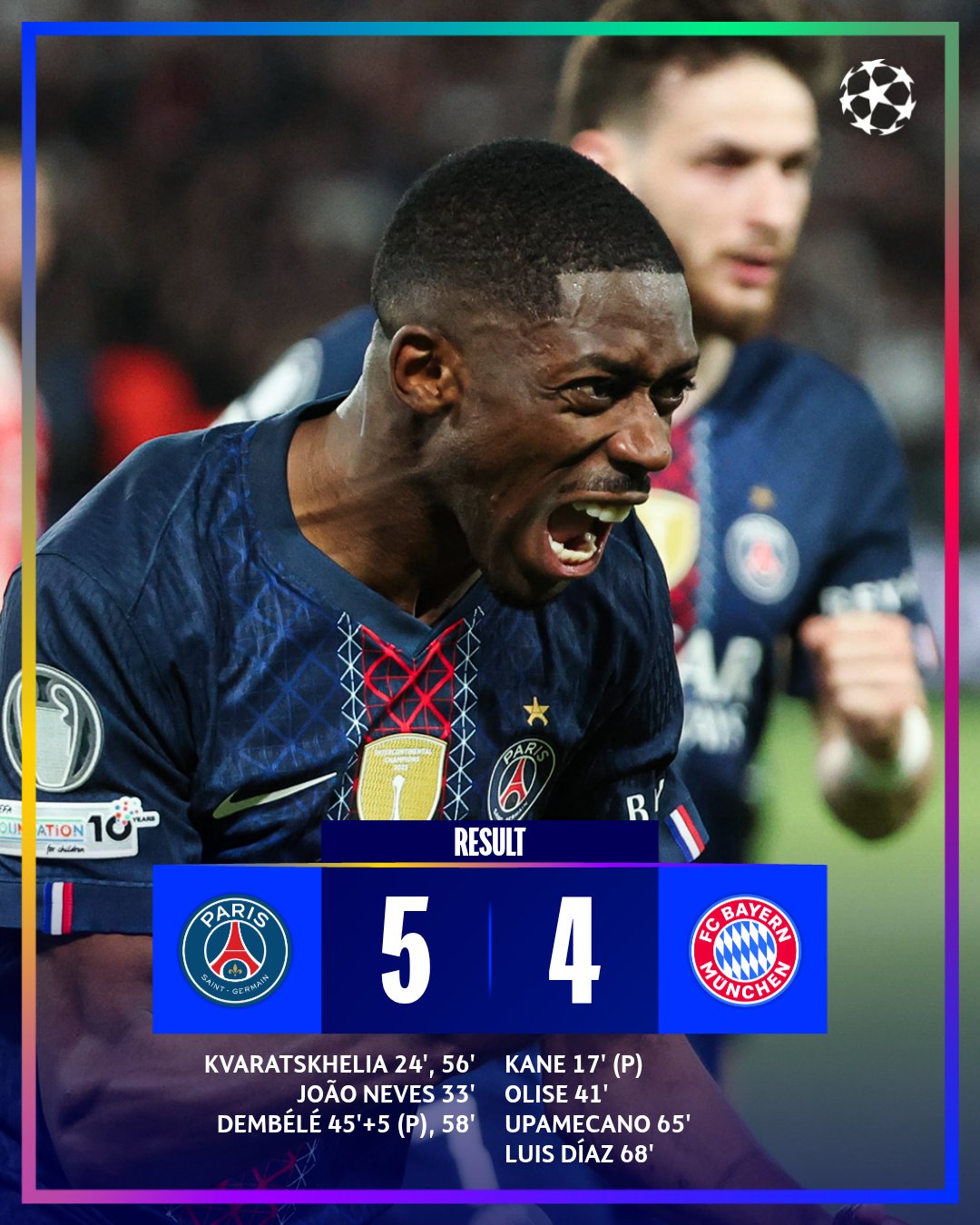 PSG and Bayern Serve a Nine-Goal UCL Thriller for the Ages