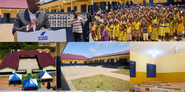 Oppong Nkrumah Hands Over Ninth School in Ofoase-Ayirebi