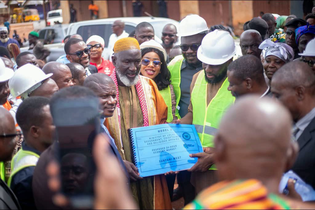 Sod Cut for 24-Hour Market in Odomase